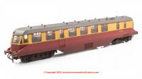 19407 Heljan AEC Railcar number W20W in BR Crimson and Cream Livery with white roof - weathered